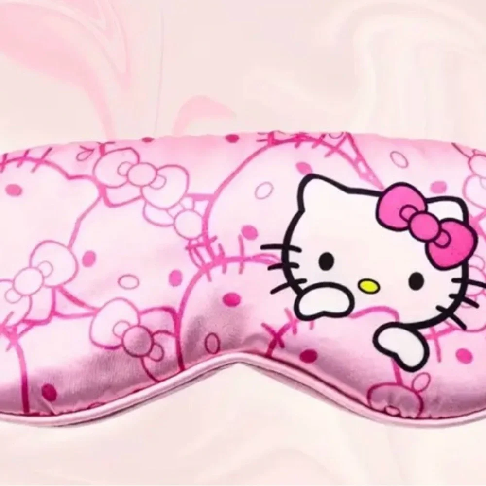 Kitty Pink Satin Sleep Eye Mask NWOB